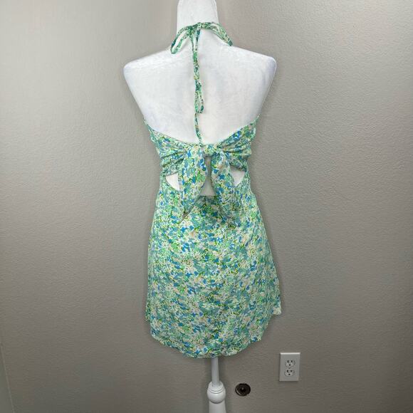Faithfull the Brand Gaia Sleeveless Mini Dress Varenna Floral Print 4/Medium NWT - Picture 3 of 15